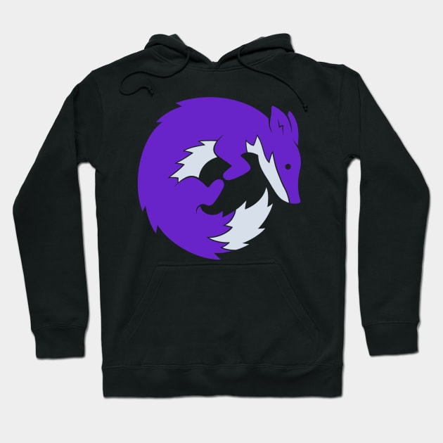 Purple fox hoodie hotsell